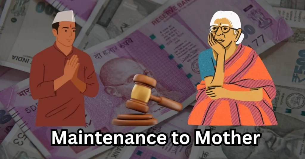 Order for Maintenance to Mother Set Aside as Son Produced Property Documents of Mother